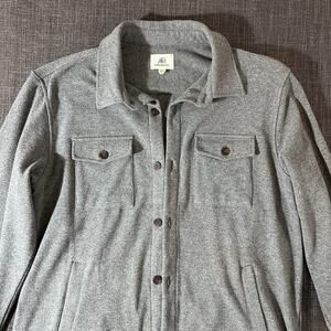 Surfside Supply Coastal Over shirt Long Sleeve Button Up Shirt Gray Mens Medium